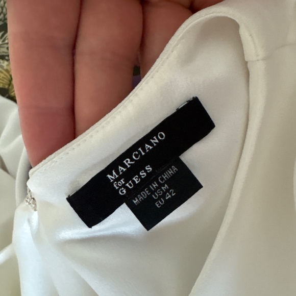 White Floral Embroidered Dress - Picture 4 of 4